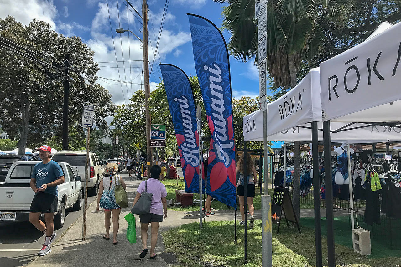 Kiwami Triathlon Flag - Kona Alii, Hawaii