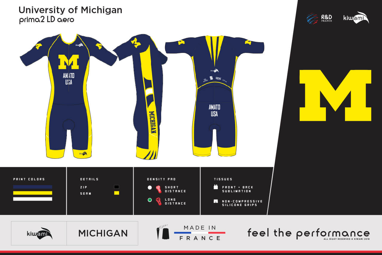 Kiwami Triathlon BAT Michigan University Prima2 LD Aero